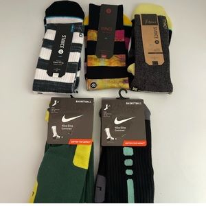 New with tags Stance and Nike Elite socks